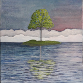 Lonely tree 41x33